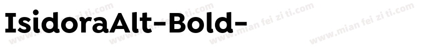 IsidoraAlt-Bold字体转换