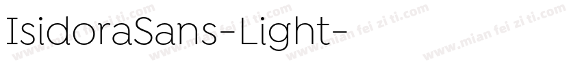 IsidoraSans-Light字体转换