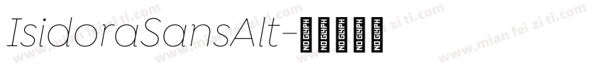 IsidoraSansAlt字体转换
