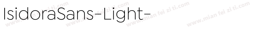 IsidoraSans-Light字体转换