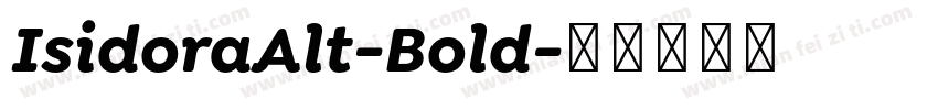 IsidoraAlt-Bold字体转换