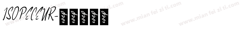 ISOPECEUR字体转换