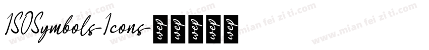 ISOSymbols-Icons字体转换
