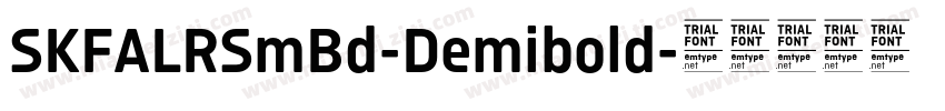 SKFALRSmBd-Demibold字体转换