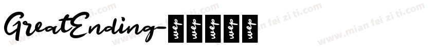 GreatEnding字体转换