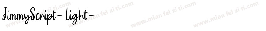 JimmyScript-Light字体转换