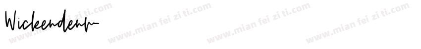 Wickendenr字体转换