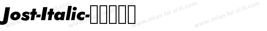 Jost-Italic字体转换