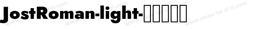 JostRoman-light字体转换