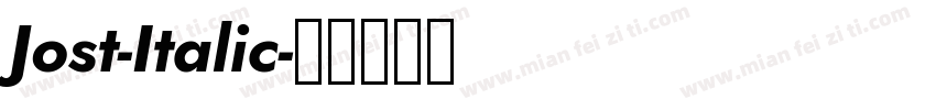 Jost-Italic字体转换