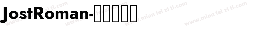JostRoman字体转换
