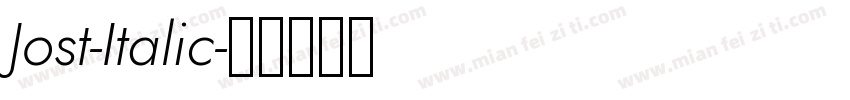 Jost-Italic字体转换