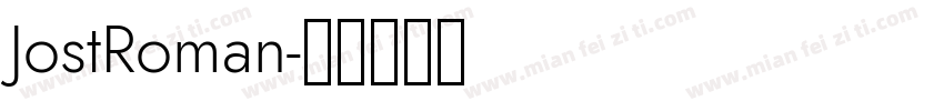 JostRoman字体转换