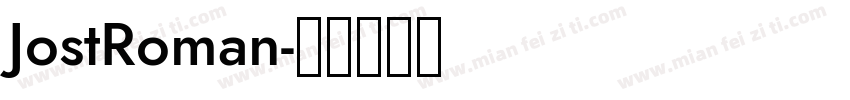 JostRoman字体转换