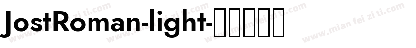 JostRoman-light字体转换
