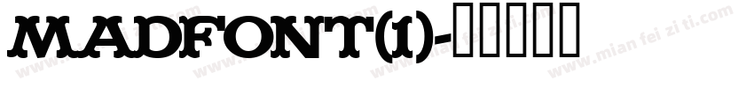 MADFONT(1)字体转换