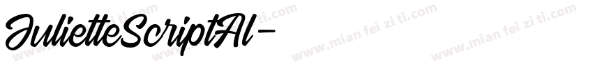 JulietteScriptAl字体转换