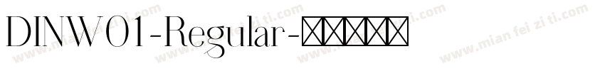 DINW01-Regular字体转换