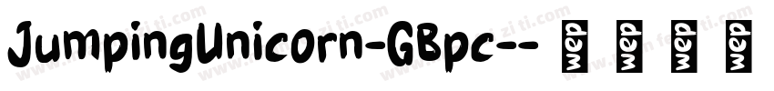 JumpingUnicorn-GBpc-字体转换
