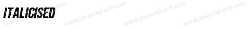 ITALICISED字体转换