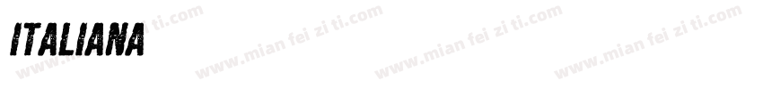 Italiana字体转换