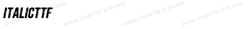 Italicttf字体转换