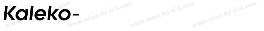 Kaleko字体转换
