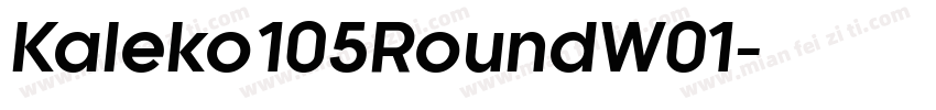 Kaleko105RoundW01字体转换