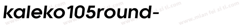 kaleko105round字体转换