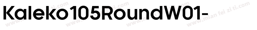 Kaleko105RoundW01字体转换