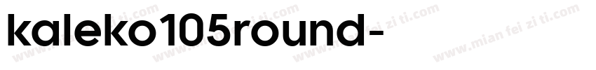 kaleko105round字体转换
