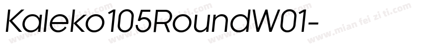 Kaleko105RoundW01字体转换