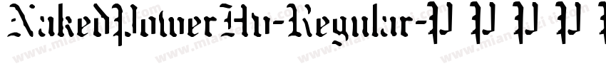 NakedPowerHv-Regular字体转换