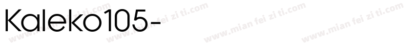 Kaleko105字体转换