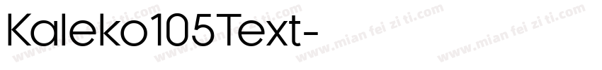 Kaleko105Text字体转换