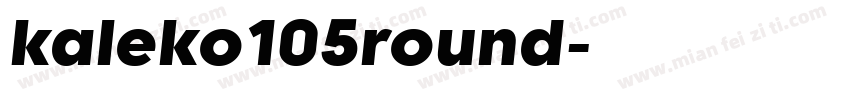 kaleko105round字体转换