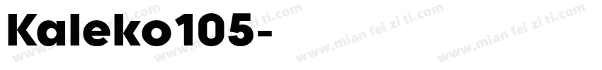 Kaleko105字体转换