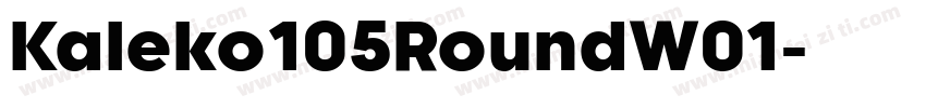 Kaleko105RoundW01字体转换