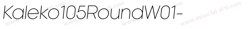 Kaleko105RoundW01字体转换