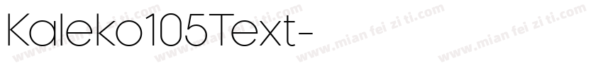 Kaleko105Text字体转换