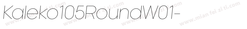 Kaleko105RoundW01字体转换