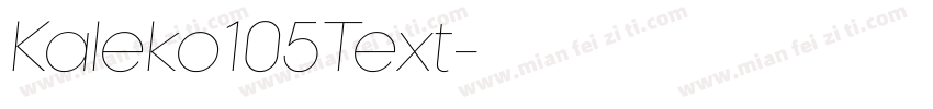 Kaleko105Text字体转换