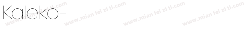 Kaleko字体转换