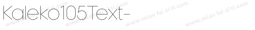 Kaleko105Text字体转换