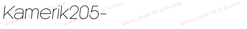 Kamerik205字体转换
