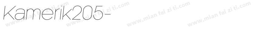 Kamerik205字体转换