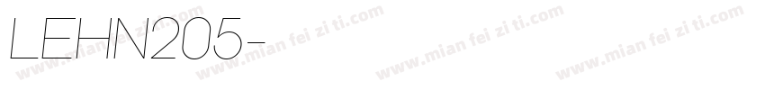 LEHN205字体转换