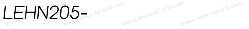 LEHN205字体转换