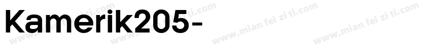 Kamerik205字体转换