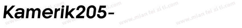 Kamerik205字体转换